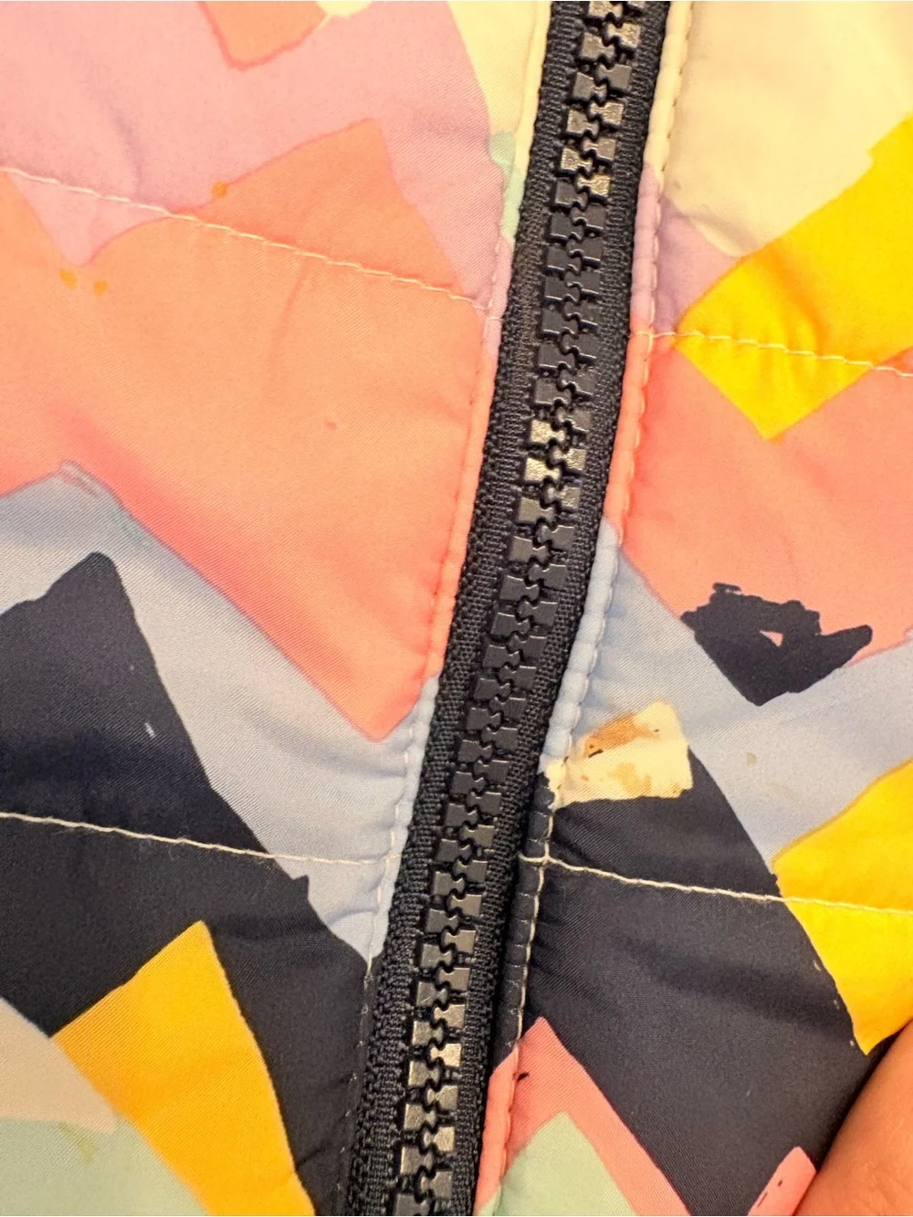 Reversible Chevron Baby Puffer Jacket - Multi